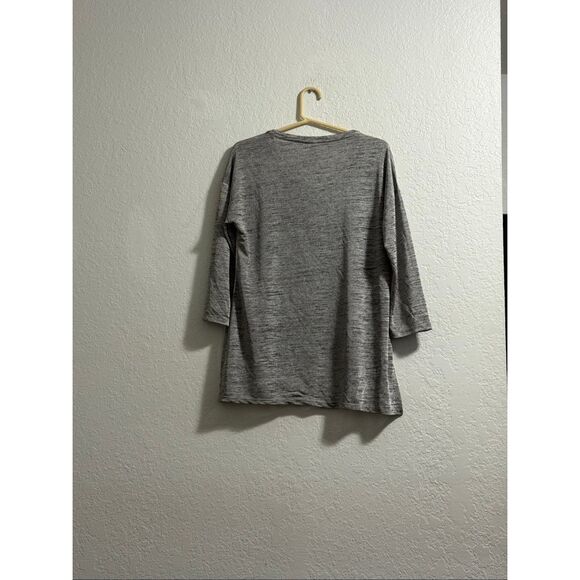 Thomas & Olivia Metallic Knit Top L Slinky New Years Eve Shirt Sparkly - Picture 3 of 3